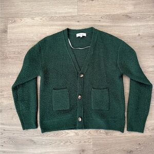 John + Jenn Forest Green Knit Sweater